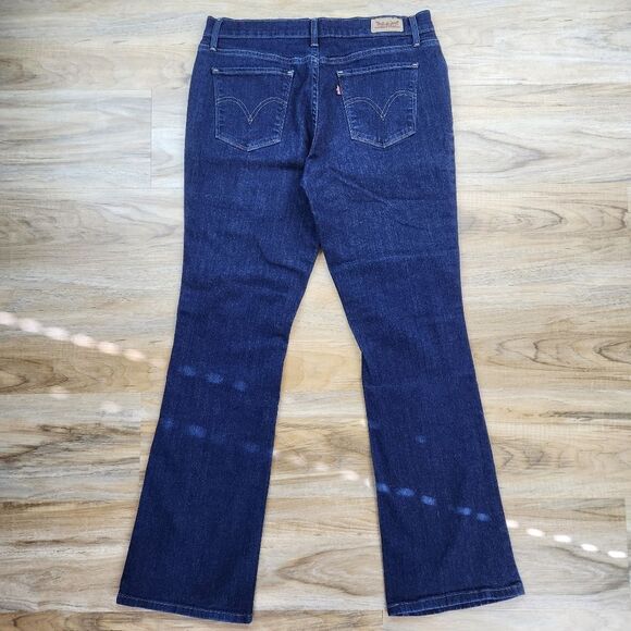 💛Levi's 515 Dark Blue Wash Bootcut Jeans Size 10/30 - Picture 4 of 10